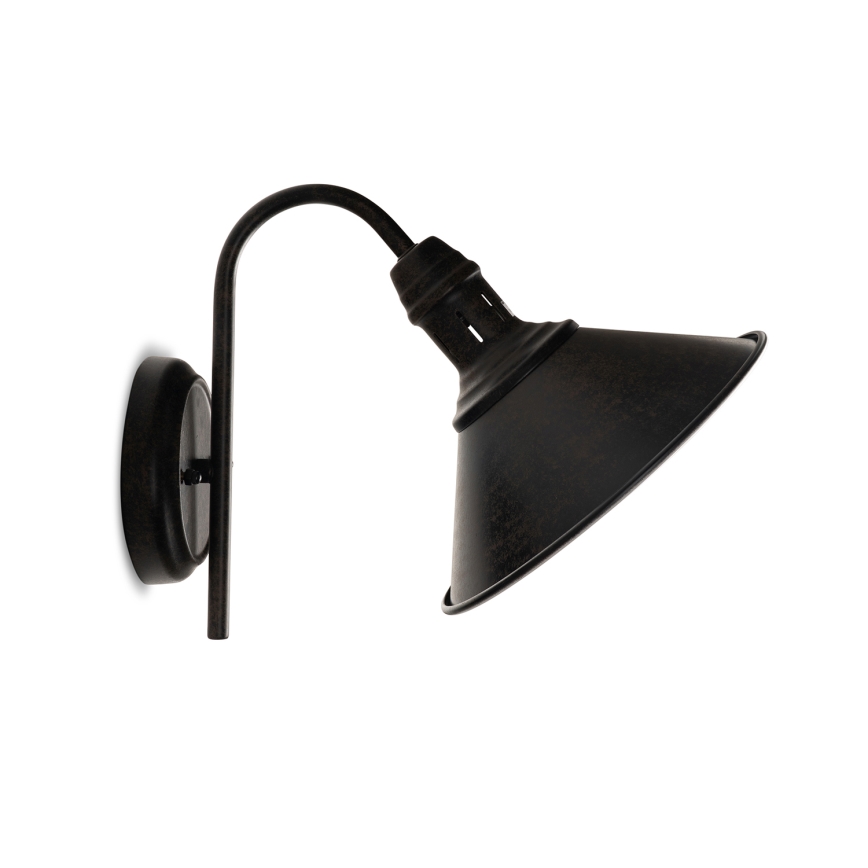 BRILAGI - Vägglampa FORGE 1xE27/60W/230V svart