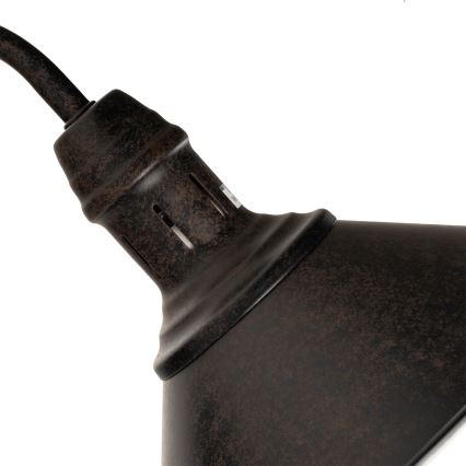 BRILAGI - Vägglampa FORGE 1xE27/60W/230V svart