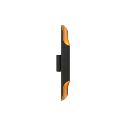 Brilagi - Vägglampa KALMAR 2xE27/40W/230V svart/brons