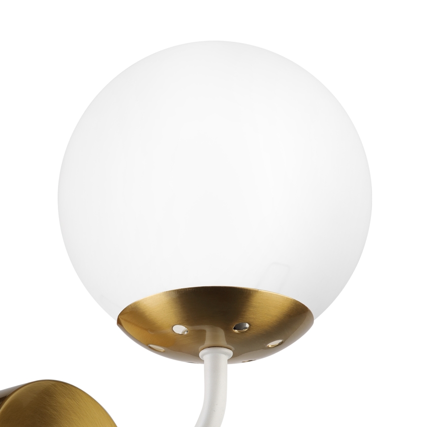 Brilagi - Vägglampa MALIVA 1xE14/15W/230V guld/vit