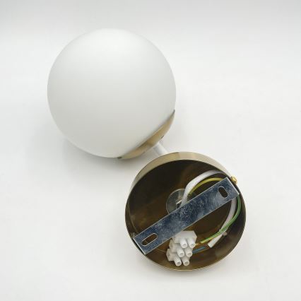 Brilagi - Vägglampa MALIVA 1xE14/15W/230V guld/vit