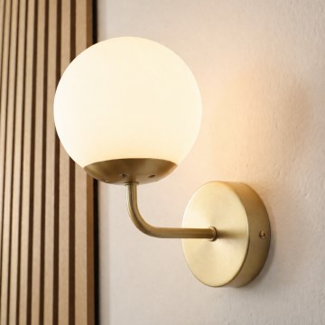 Brilagi - Vägglampa MALIVA 1xE14/15W/230V guld/vit