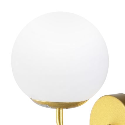 Brilagi - Vägglampa MALIVA 1xE14/15W/230V guld/vit