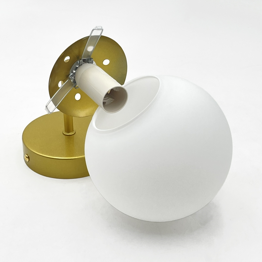 Brilagi - Vägglampa MALIVA 1xE14/15W/230V guld/vit