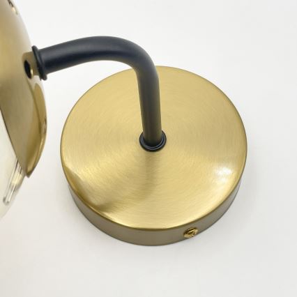 Brilagi - Vägglampa MALIVA 1xE14/15W/230V guldig