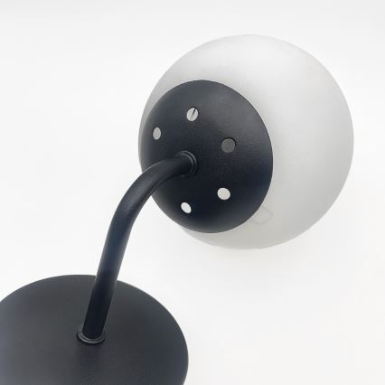 Brilagi - Vägglampa MALIVA 1xE14/15W/230V svart/vit