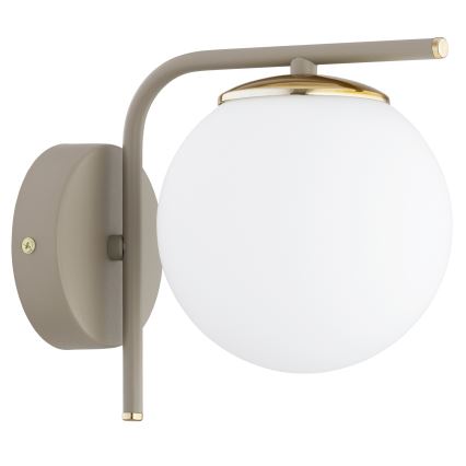 Brilagi - Vägglampa MILO ECRU 1xE27/60W/230V beige/guld