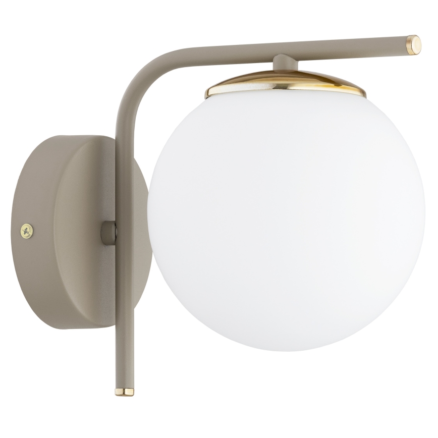 Brilagi - Vägglampa MILO ECRU 1xE27/60W/230V beige/guld