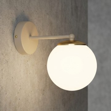 Brilagi - Vägglampa MILO ECRU 1xE27/60W/230V beige/guldig