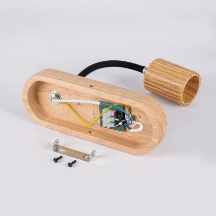 Brilagi - Vägglampa MODERN WOOD 1xG9/5W/230V + 1xGU10/8W i trä