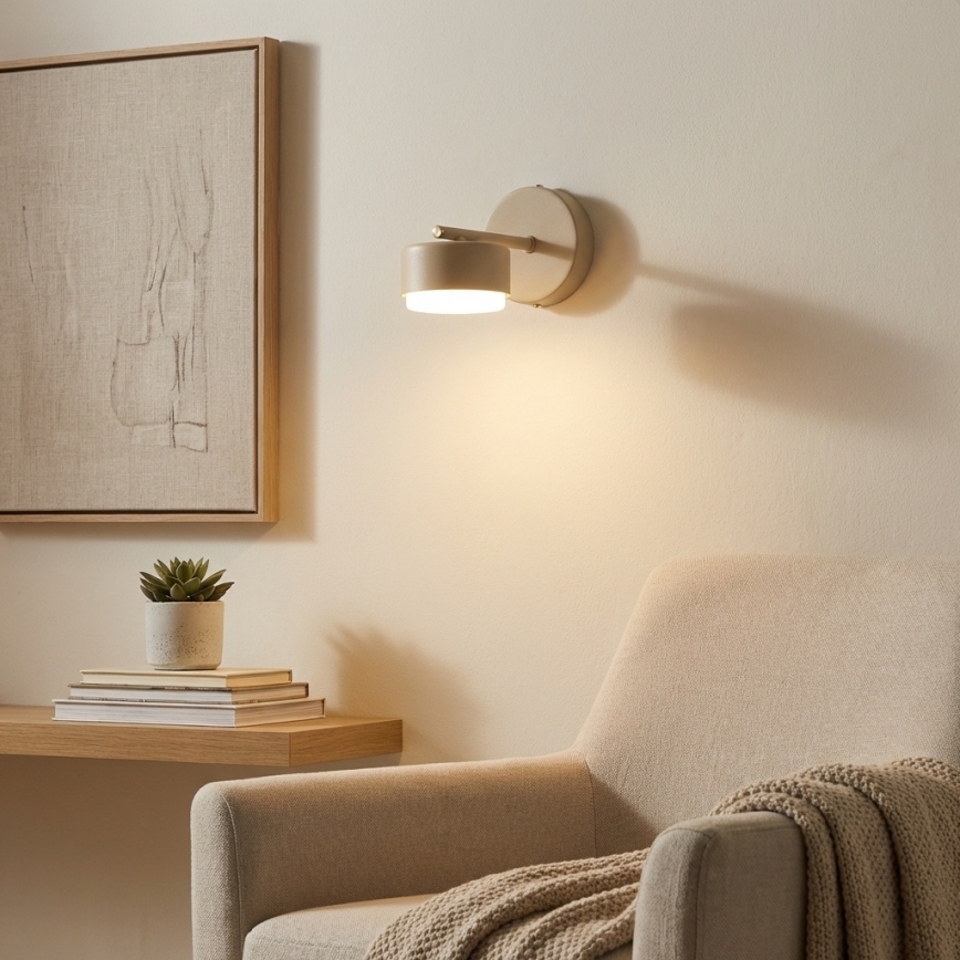 Brilagi - Vägglampa MONO 1xGX53/12W/230V beige