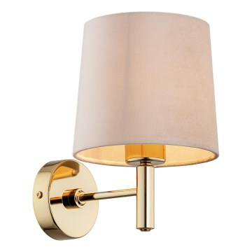 Brilagi - Vägglampa MONTE 1xE27/15W/230V beige/guld