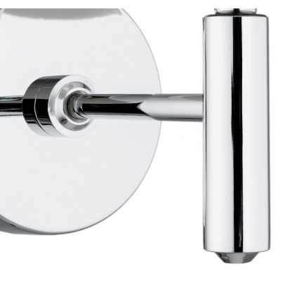 Brilagi - Vägglampa MONTE 1xE27/15W/230V beige/polerad krom