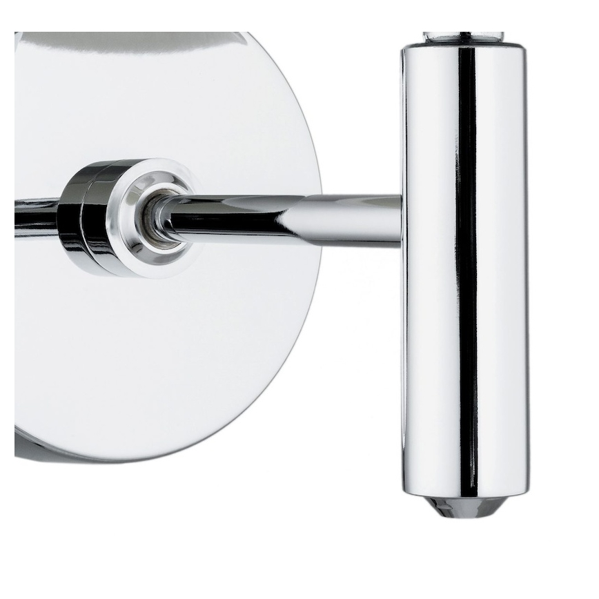 Brilagi - Vägglampa MONTE 1xE27/15W/230V beige/polerad krom