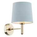 Brilagi - Vägglampa MONTE 1xE27/15W/230V blå/guld