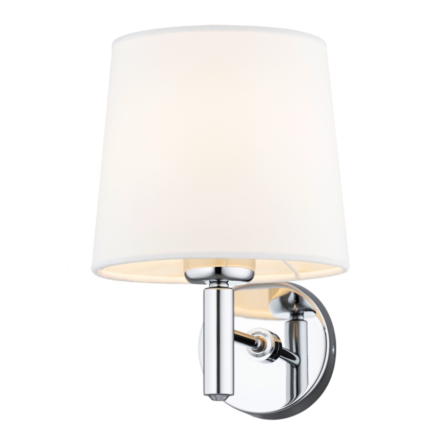 Brilagi - Vägglampa MONTE 1xE27/15W/230V krämvit/blank krom