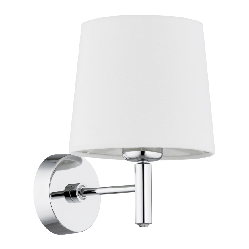 Brilagi - Vägglampa MONTE 1xE27/15W/230V krämvit/blank krom