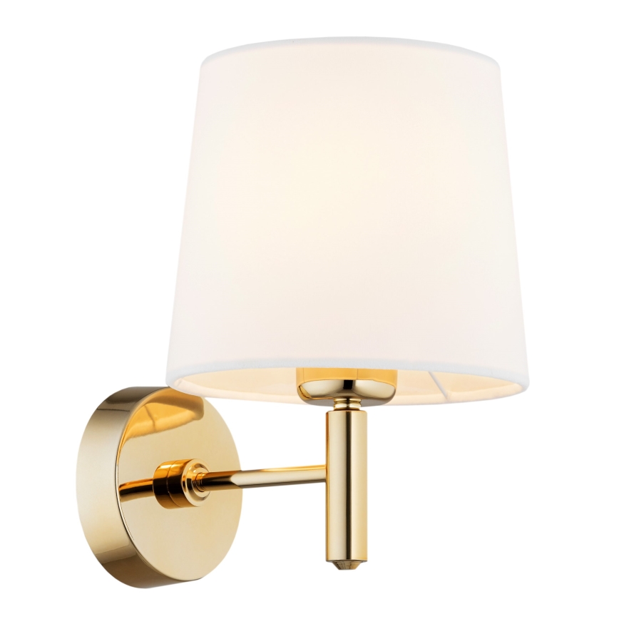 Brilagi - Vägglampa MONTE 1xE27/15W/230V krämvit/guld