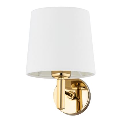 Brilagi - Vägglampa MONTE 1xE27/15W/230V krämvit/guld