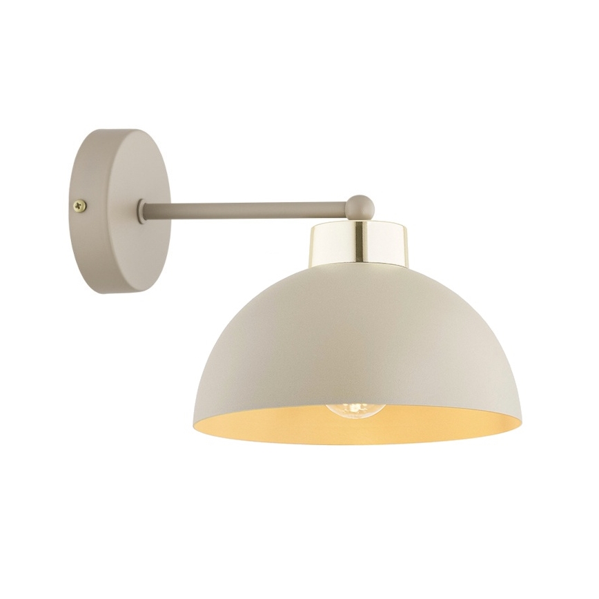 Brilagi - Vägglampa MOON 1xE27/60W/230V beige/guld