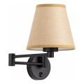 BRILAGI - Vägglampa NUBILA 1xE27/15W/230V beige/svart
