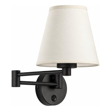 BRILAGI - Vägglampa NUBILA 1xE27/15W/230V krämfärgad/svart