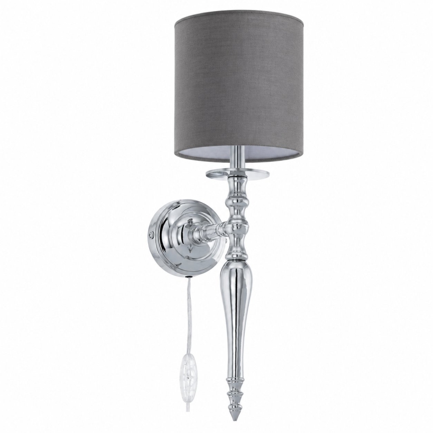 BRILAGI - Vägglampa NUBILA 1xE27/60W/230V blank krom/antracit