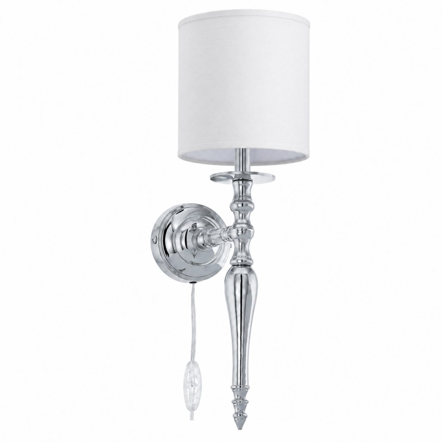 BRILAGI - Vägglampa NUBILA 1xE27/60W/230V blank krom/vit
