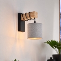 BRILAGI - Vägglampa NUBILA 1xE27/60W/230V brun/svart/grå