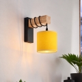 BRILAGI - Vägglampa NUBILA 1xE27/60W/230V brun/svart/gul