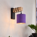 BRILAGI - Vägglampa NUBILA 1xE27/60W/230V brun/svart/lila