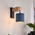 BRILAGI - Vägglampa NUBILA 1xE27/60W/230V brun/svart/mörkblå