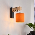 BRILAGI - Vägglampa NUBILA 1xE27/60W/230V brun/svart/orange