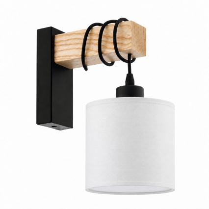 BRILAGI - Vägglampa NUBILA 1xE27/60W/230V brun/svart/vit