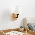 Brilagi - Vägglampa NUBILA WOOD 1xE27/25W/230V ek/grädde
