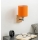 Brilagi - Vägglampa NUBILA WOOD 1xE27/25W/230V ek/svart/orange