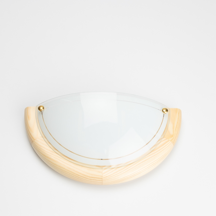 Brilagi - Vägglampa ORBIS 1xE27/60W/230V 30 cm furu