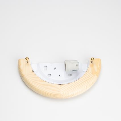 Brilagi - Vägglampa ORBIS 1xE27/60W/230V 30 cm furu