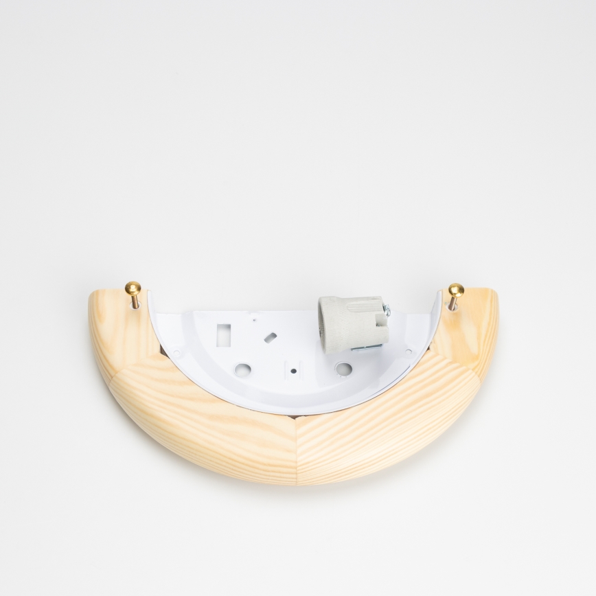 Brilagi - Vägglampa ORBIS 1xE27/60W/230V 30 cm furu