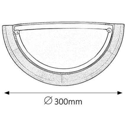 Brilagi - Vägglampa ORBIS 1xE27/60W/230V 30 cm furu