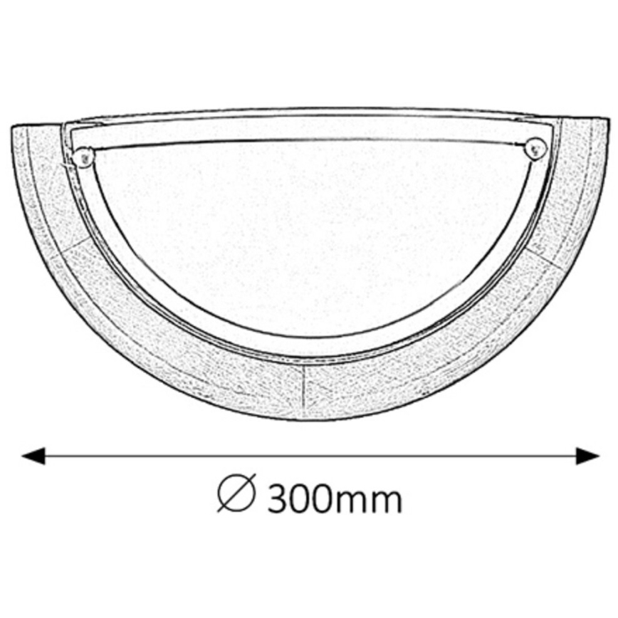 Brilagi - Vägglampa ORBIS 1xE27/60W/230V 30 cm furu