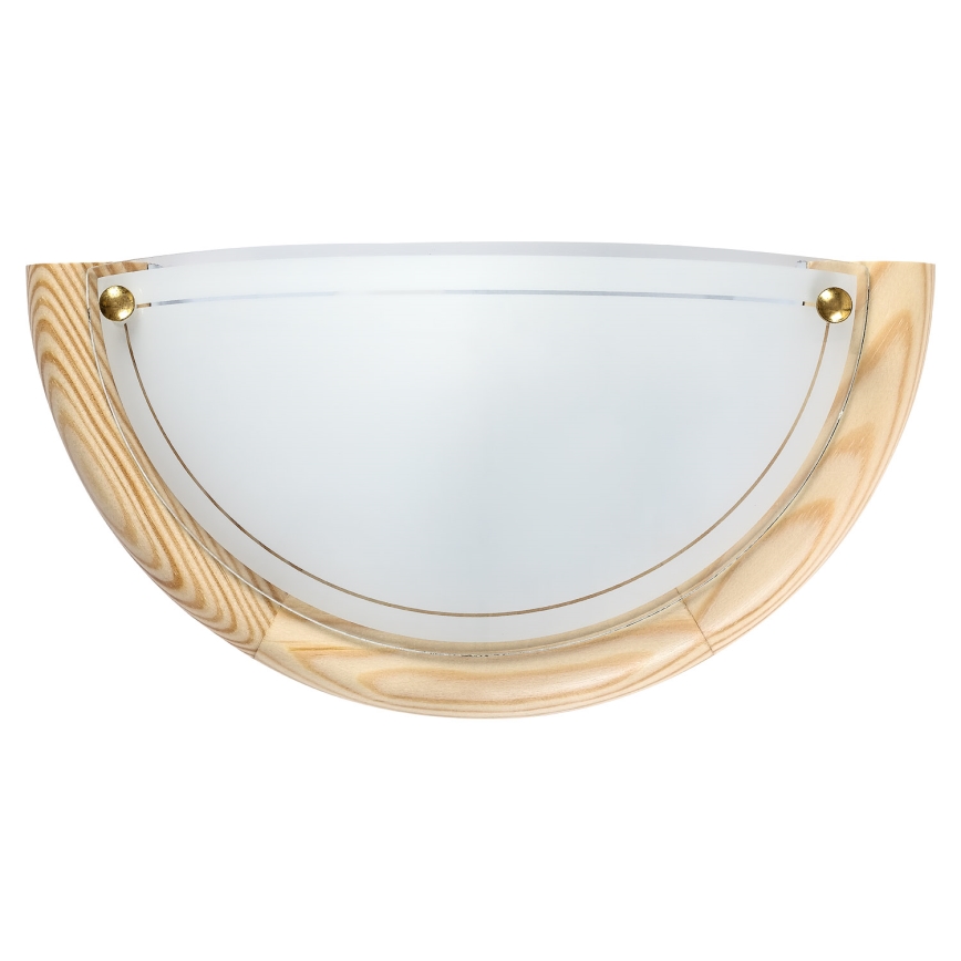 Brilagi - Vägglampa ORBIS 1xE27/60W/230V 30 cm furu