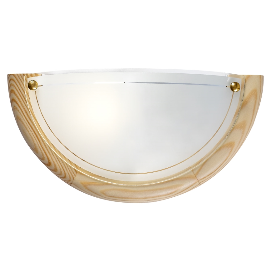 Brilagi - Vägglampa ORBIS 1xE27/60W/230V 30 cm furu