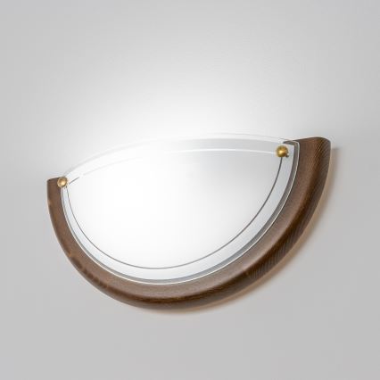 Brilagi - Vägglampa ORBIS 1xE27/60W/230V 30 cm furu