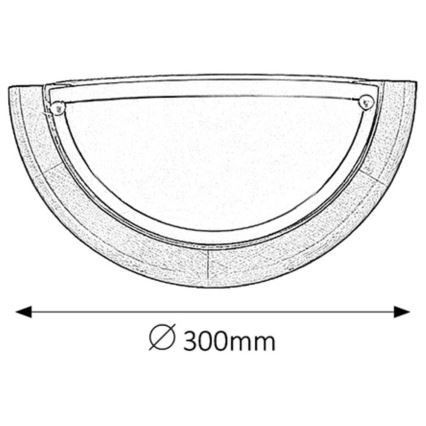Brilagi - Vägglampa ORBIS 1xE27/60W/230V 30 cm furu