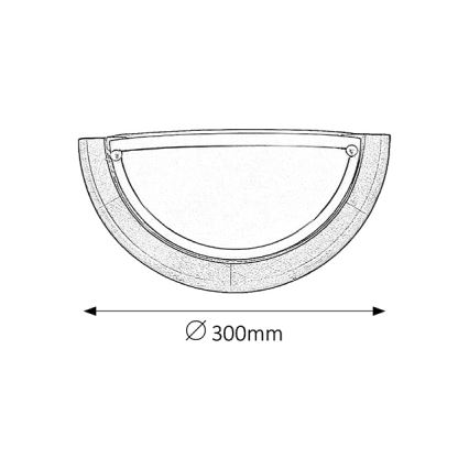 Brilagi - Vägglampa ORBIS 1xE27/60W/230V 30 cm furu