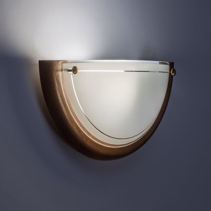 Brilagi - Vägglampa ORBIS 1xE27/60W/230V 30 cm furu