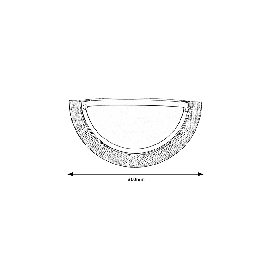 Brilagi - Vägglampa ORBIS 1xE27/60W/230V 30 cm furu