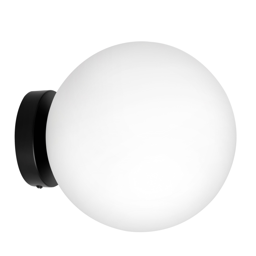 BRILAGI - Vägglampa POLOS 1xE27/40W/230V Ø 20 cm svart