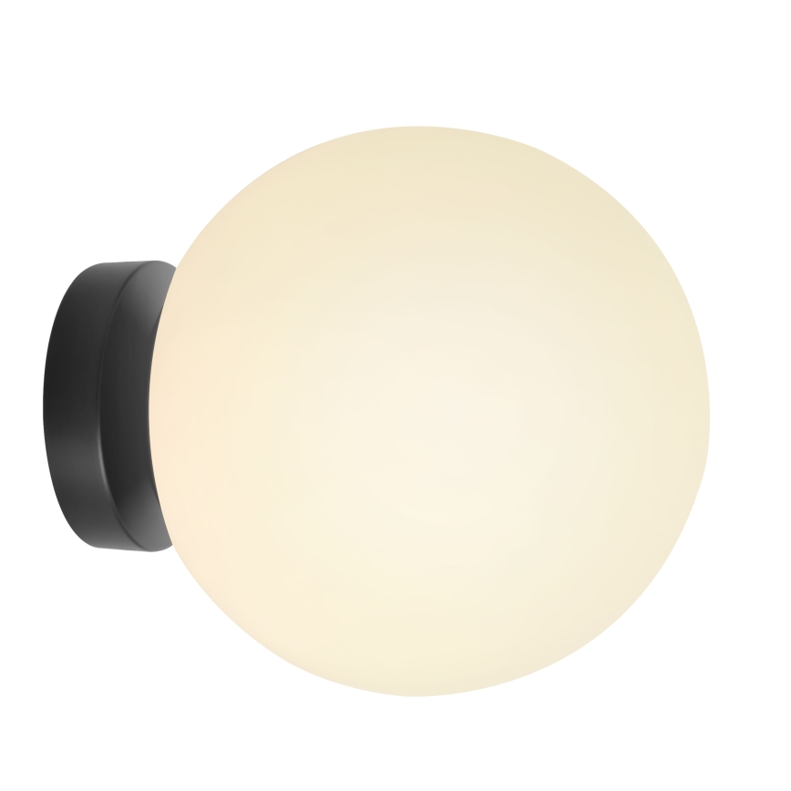 BRILAGI - Vägglampa POLOS 1xE27/40W/230V Ø 20 cm svart
